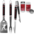 Arkansas Razorbacks 3 pc Steel Logo BBQ Tools w/Shakers