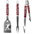Alabama Crimson Tide 3 pc Steel BBQ Tool Set