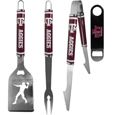 Texas A & M Aggies 3 pc Steel Logo BBQ Tools w/Bottle Opener