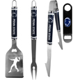 Penn St. Nittany Lions 3 pc Steel Logo BBQ Tools w/Bottle Opener