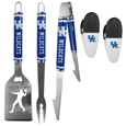 Kentucky Wildcats 3 pc Steel Logo BBQ Tools w/Chip Clips