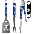 Kentucky Wildcats 3 pc Steel Logo BBQ Tools w/Bottle Opener