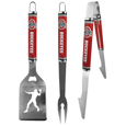 Ohio St. Buckeyes 3 pc Steel BBQ Tool Set