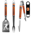 Auburn Tigers 3 pc Steel Logo BBQ Tools w/Bottle Opener