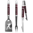 Mississippi St. Bulldogs 3 pc Steel BBQ Tool Set