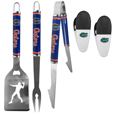 Florida Gators 3 pc Steel Logo BBQ Tools w/Chip Clips