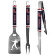 Mississippi Rebels 3 pc Steel BBQ Tool Set