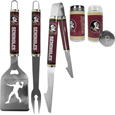 Florida St. Seminoles 3 pc Steel Logo BBQ Tools w/Shakers