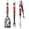 Utah Utes 3 pc Steel BBQ Tool Set