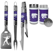Kansas St. Wildcats 3pc Tailgate BBQ Tools w/Shakers
