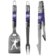 Kansas St. Wildcats 3 pc Tailgater BBQ Tools