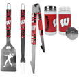 Wisconsin Badgers 3pc Tailgate BBQ Tools w/Shakers