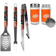 Oklahoma St. Cowboys 3pc Tailgate BBQ Tools w/Shakers