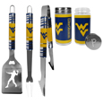 W. Virginia Mountaineers 3pc Tailgate BBQ Tools w/Shakers