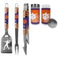 Clemson Tigers 3pc Tailgate BBQ Tools w/Shakers