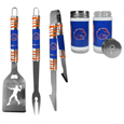 Boise St. Broncos 3pc Tailgate BBQ Tools w/Shakers