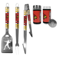 Louisville Cardinals 3pc Tailgate BBQ Tools w/Shakers