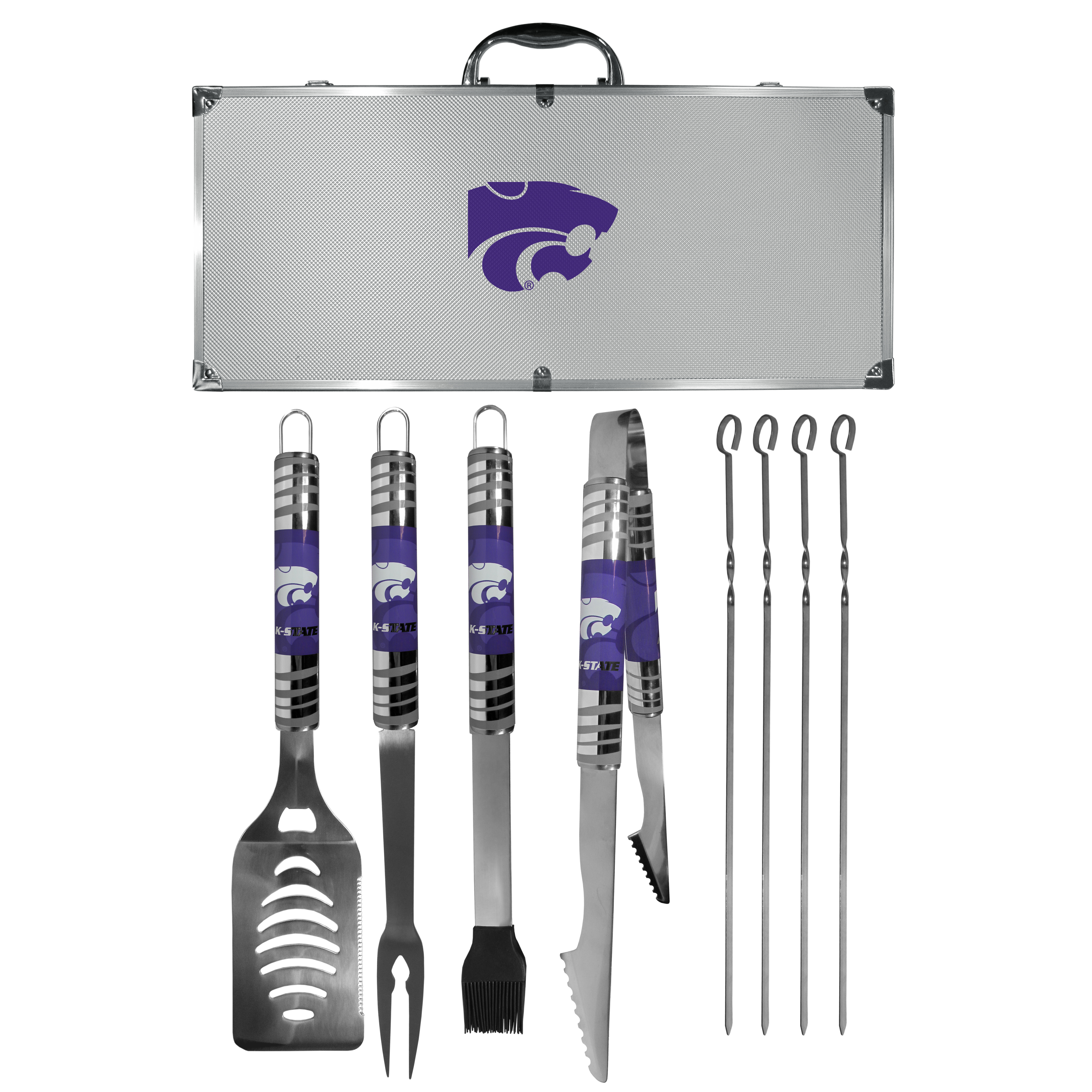 Kansas St. Wildcats 8 pc Tailgater BBQ Set    