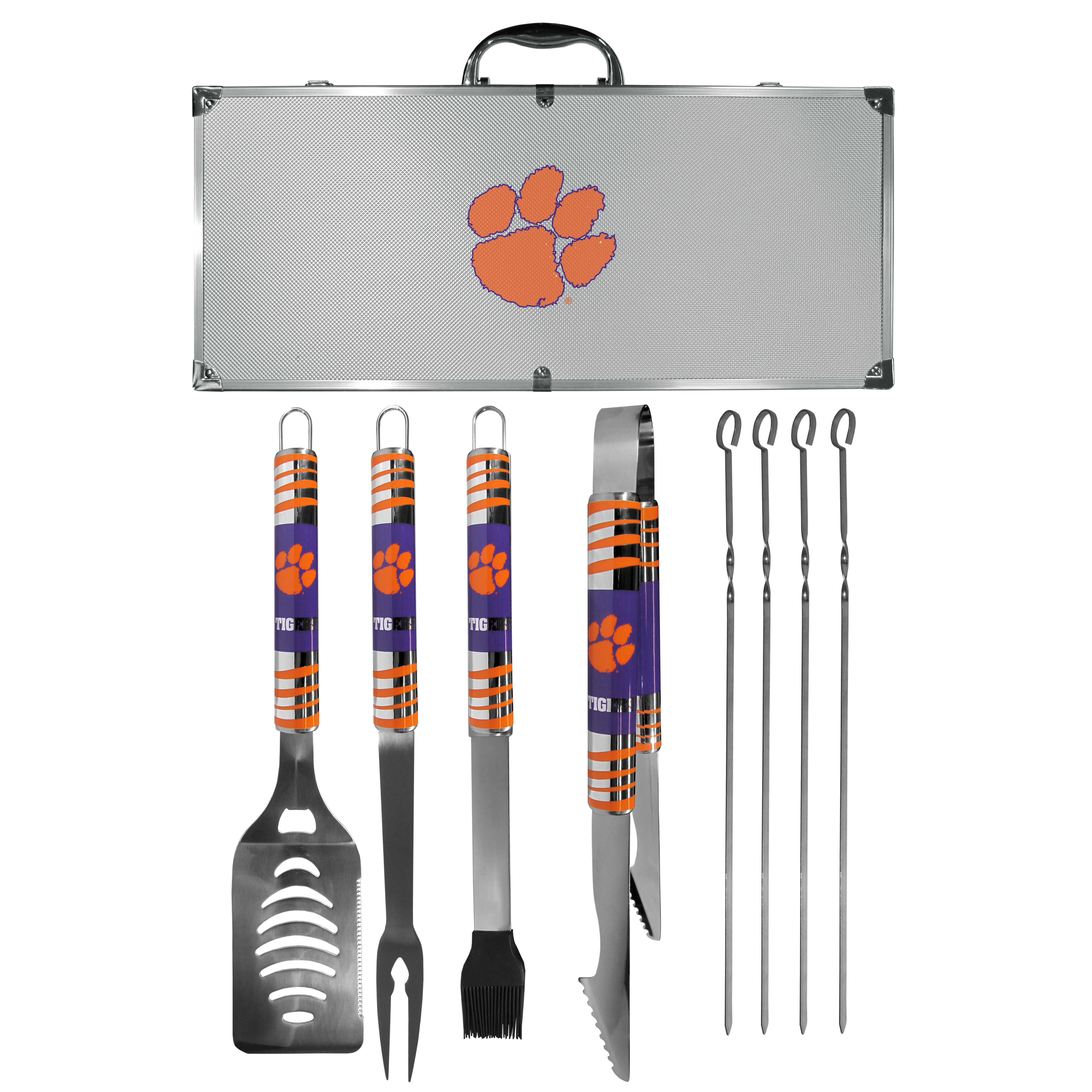 Clemson Tigers 8 pc Tailgater BBQ Set    