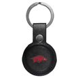 Arkansas Razorbacks AirTag Compatible Leather Key Chain