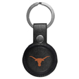 Texas Longhorns AirTag Compatible Leather Key Chain