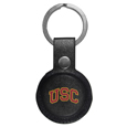 USC Trojans AirTag Compatible Leather Key Chain