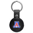 Arizona Wildcats AirTag Compatible Leather Key Chain