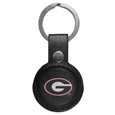 Georgia Bulldogs AirTag Compatible Leather Key Chain