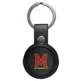 Maryland Terrapins AirTag Compatible Leather Key Chain