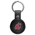 Washington St. Cougars AirTag Compatible Leather Key Chain