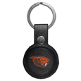Oregon St. Beavers AirTag Compatible Leather Key Chain