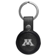 Minnesota Golden Gophers AirTag Compatible Leather Key Chain