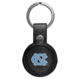 N. Carolina Tar Heels AirTag Compatible Leather Key Chain