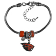 Oregon St. Beavers Euro Bead Bracelet
