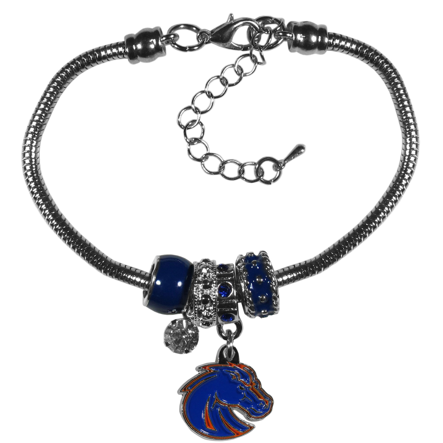 Boise St. Broncos Euro Bead Bracelet    