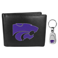Kansas St. Wildcats Bi-fold Wallet & Steel Key Chain