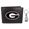 Georgia Bulldogs Bi-fold Wallet & Steel Key Chain
