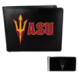 Arizona St. Sun Devils Bi-fold Wallet & Black Money Clip