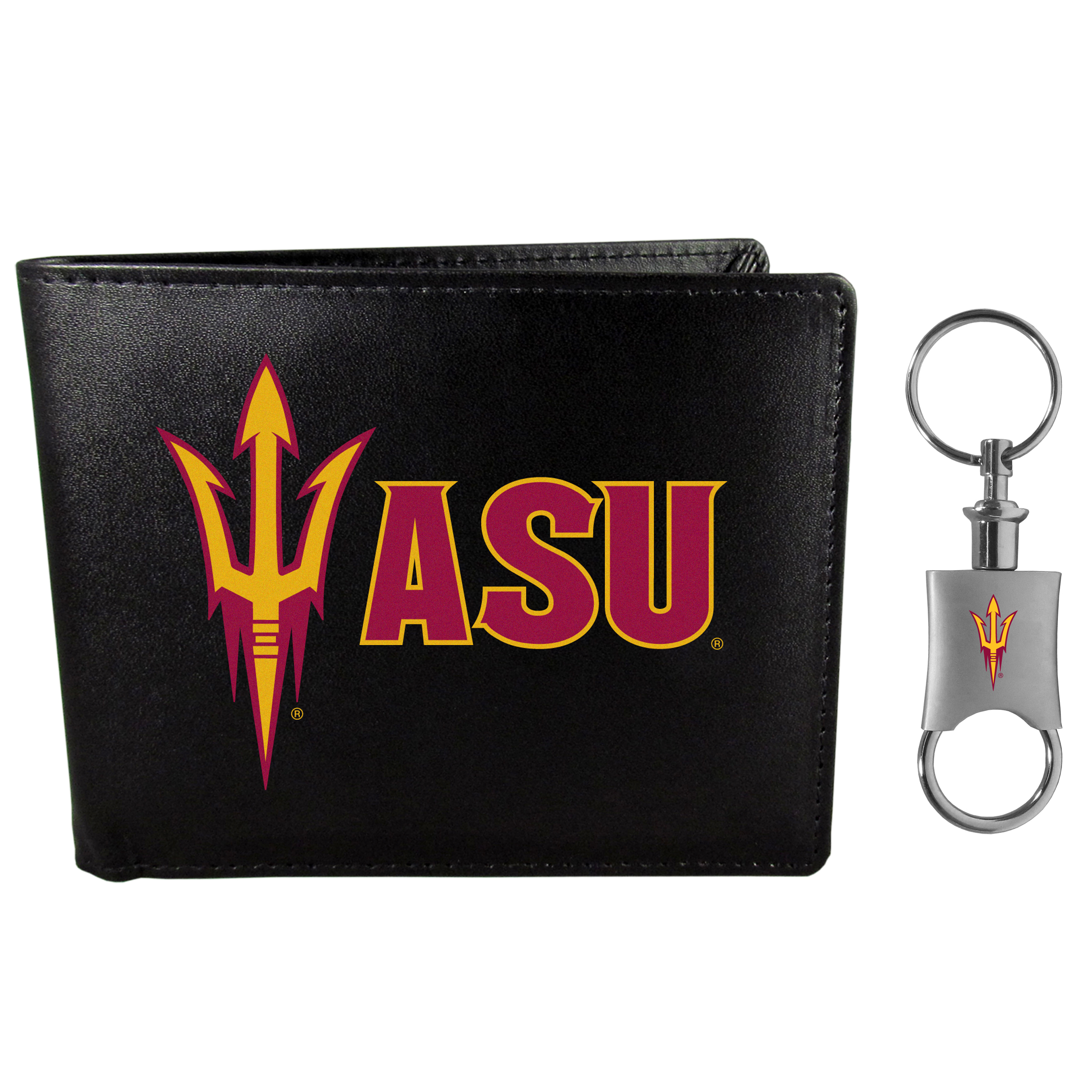 Arizona St. Sun Devils Bi-fold Wallet & Valet Key Chain    