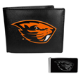 Oregon St. Beavers Bi-fold Wallet & Black Money Clip