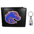 Boise St. Broncos Bi-fold Wallet & Steel Key Chain