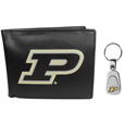 Purdue Boilermakers Bi-fold Wallet & Steel Key Chain
