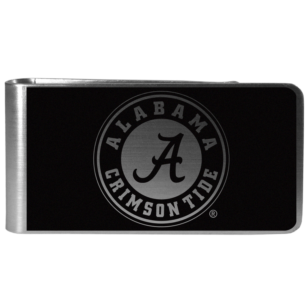 Alabama Crimson Tide Black and Steel Money Clip    