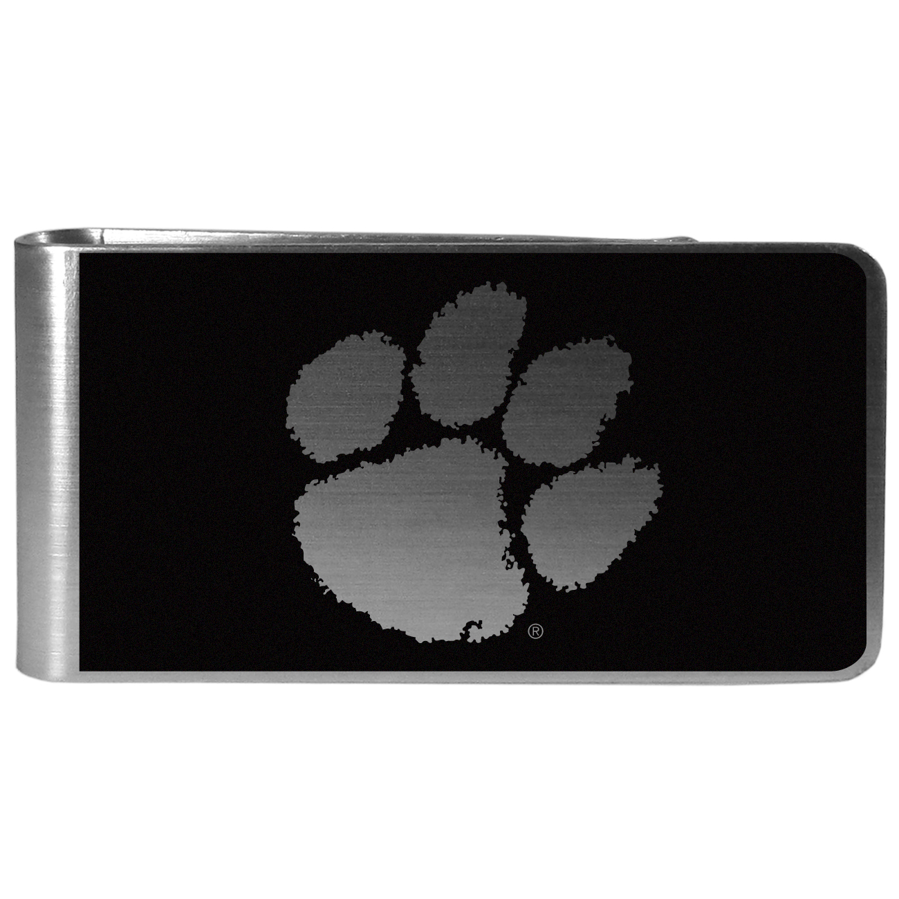 Clemson Tigers Black and Steel Money Clip    