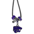 Kansas St. Wildcats Euro Bead Necklace