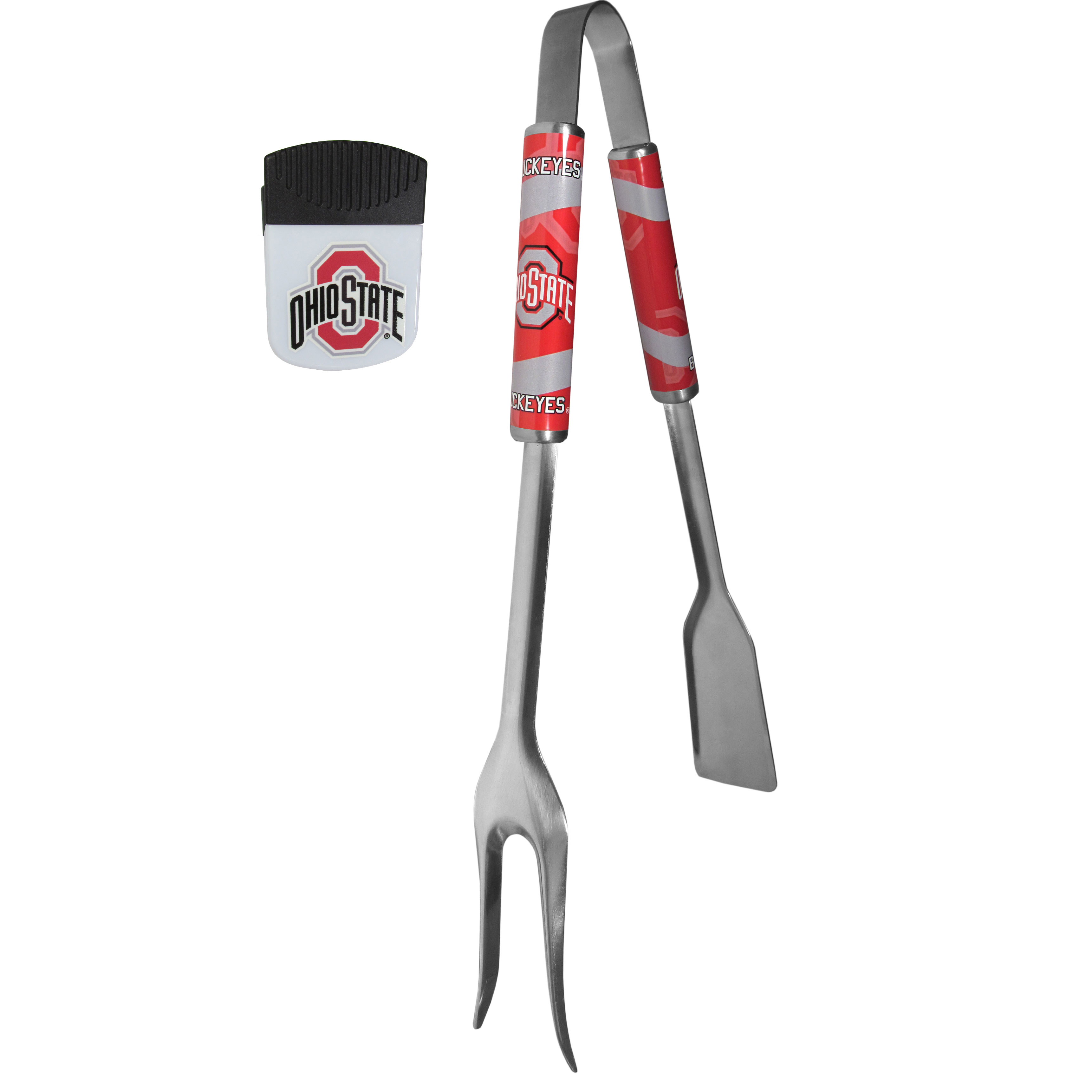 Ohio St. Buckeyes 3 in 1 BBQ Tool and Chip Clip    