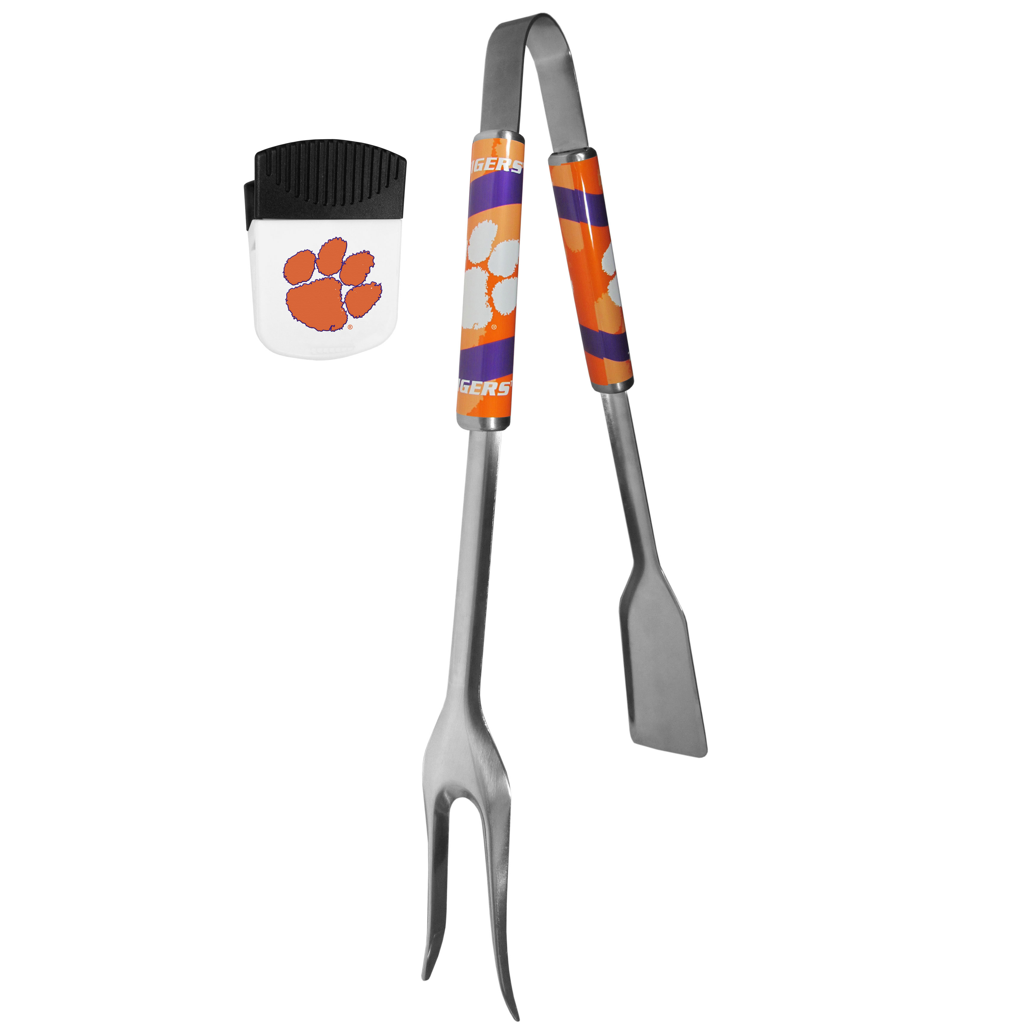 Clemson Tigers 3 in 1 BBQ Tool and Chip Clip    