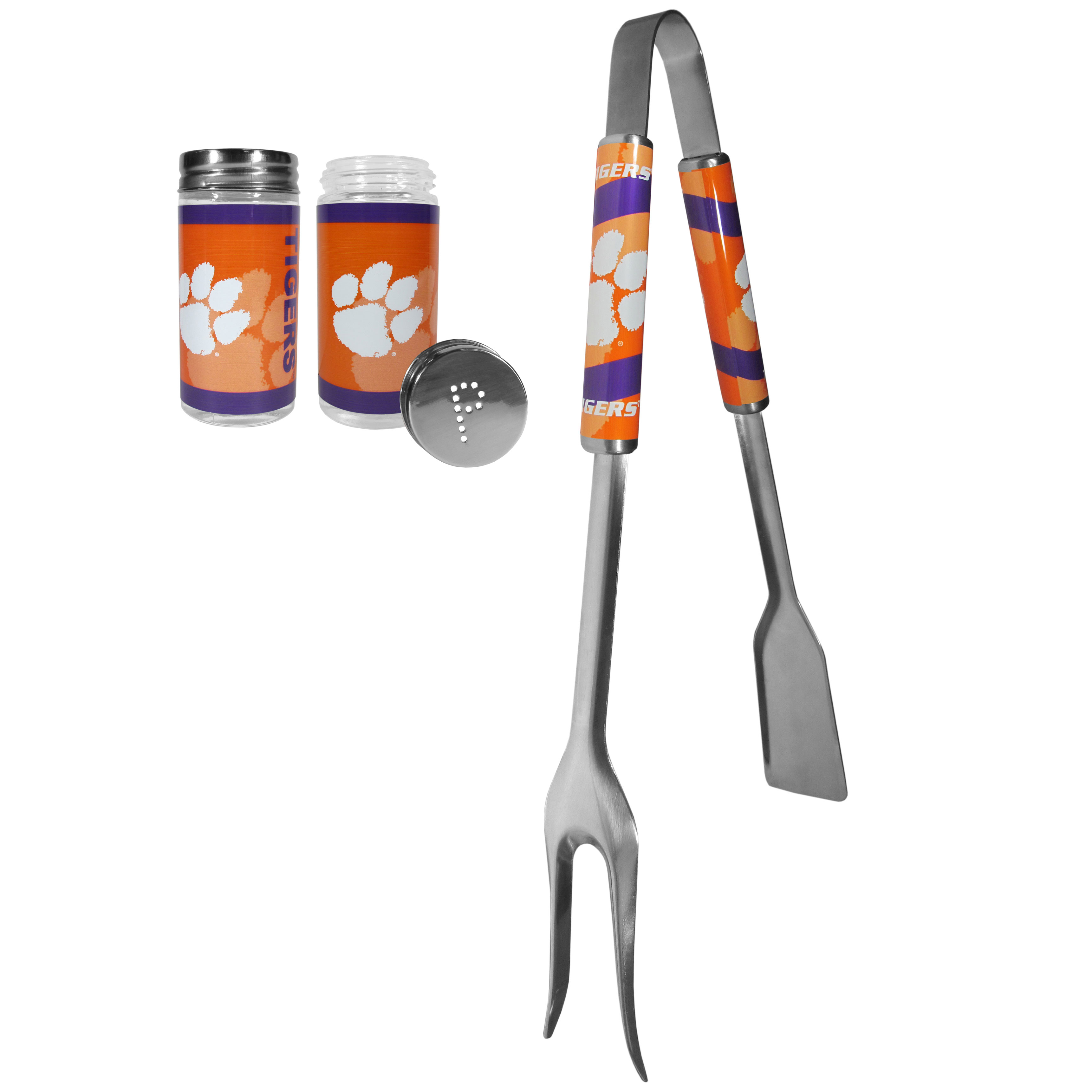 Clemson Tigers 3 in 1 BBQ Tool and Salt & Pepper Shaker    