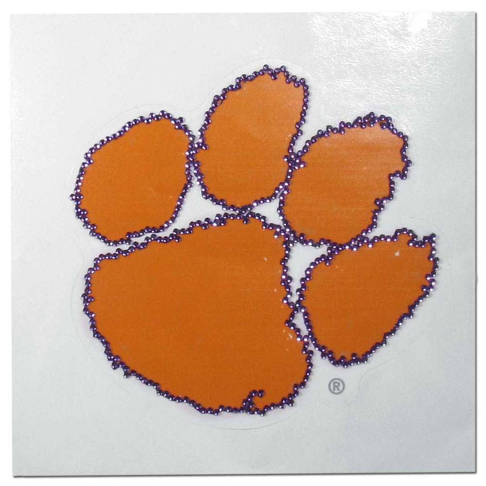 Clemson Tigers Vinyl Bling Decal    