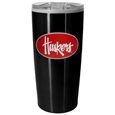 Nebraska Cornhuskers Black Travel Mug